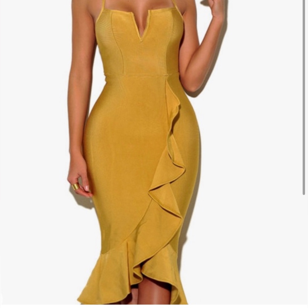 Miss Circle Mermaid Bandage Dress, Medium